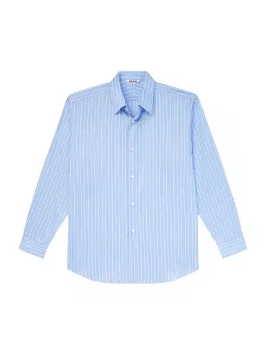 Auralee Striped Cotton and Silk-Blend Shirt - Men | Thumbnail 1 Auralee Striped Cotton and Silk-Blend Shirt - Men | Thumbnail 1