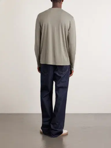 Hartford Garment-Dyed Lyocell and Cotton-Blend Jersey Henley Shirt - Men | Thumbnail 4 Hartford Garment-Dyed Lyocell and Cotton-Blend Jersey Henley Shirt - Men | Thumbnail 4
