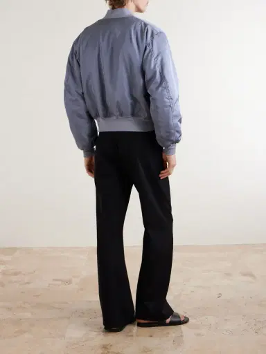 Auralee Silk-Twill Bomber Jacket - Men | Thumbnail 4