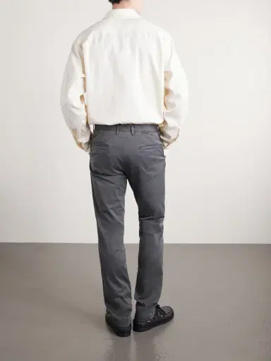 Slowear Slim-Fit Tapered Stretch-Cotton Gabardine Trousers - Men | Thumbnail 4
