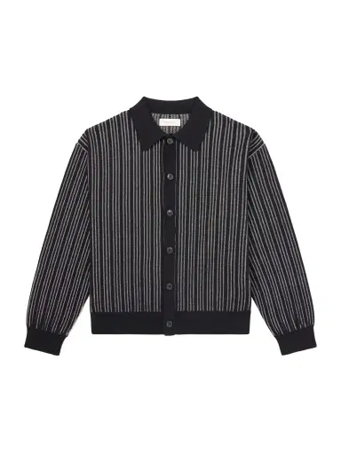 mfpen Formal Striped Ribbed Cotton Cardigan - Men | Thumbnail 1
