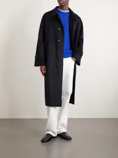 Auralee Melton Wool Coat - Men | Thumbnail 2 Auralee Melton Wool Coat - Men | Thumbnail 2