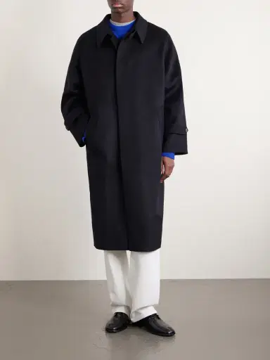 Auralee Melton Wool Coat - Men | Thumbnail 3 Auralee Melton Wool Coat - Men | Thumbnail 3