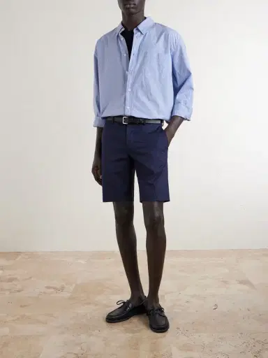 Slowear Slim-Fit Cotton-Blend Gabardine Chino Shorts - Men | Thumbnail 2