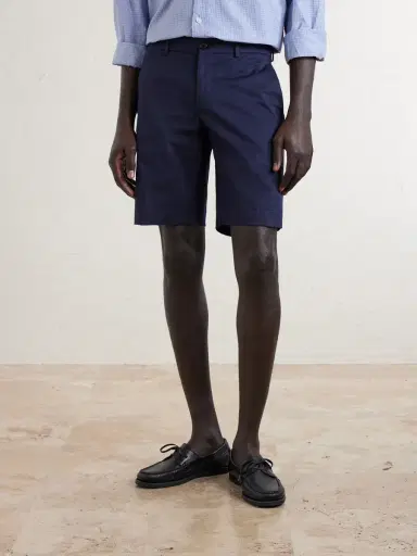 Slowear Slim-Fit Cotton-Blend Gabardine Chino Shorts - Men | Thumbnail 3