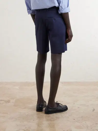 Slowear Slim-Fit Cotton-Blend Gabardine Chino Shorts - Men | Thumbnail 4