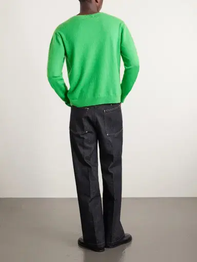 Auralee Brushed Cashmere and Cotton-Blend Sweater - Men | Thumbnail 4 Auralee Brushed Cashmere and Cotton-Blend Sweater - Men | Thumbnail 4