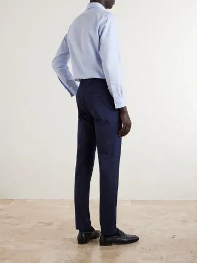 Slowear Tapered Stretch-Cotton Trousers - Men | Thumbnail 4