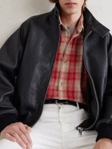 A.PRESSE Checked Cotton and Silk-Blend Twill Shirt - Men | Thumbnail 5