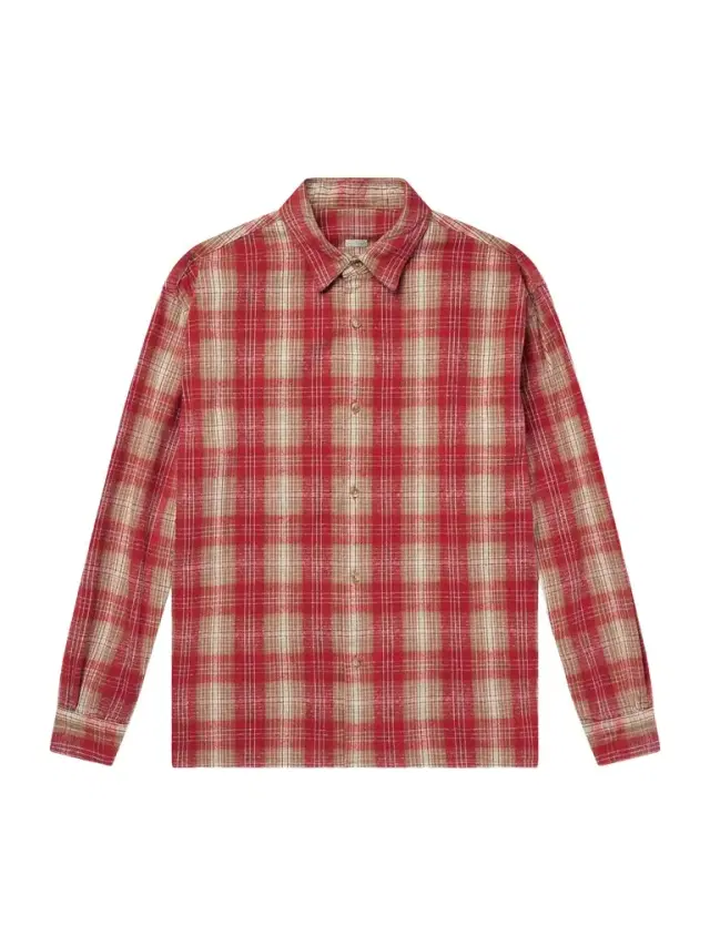 A.PRESSE Checked Cotton and Silk-Blend Twill Shirt - Men