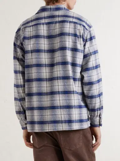 A.PRESSE Checked Cotton and Silk-Blend Twill Shirt - Men | Thumbnail 4 A.PRESSE Checked Cotton and Silk-Blend Twill Shirt - Men | Thumbnail 4