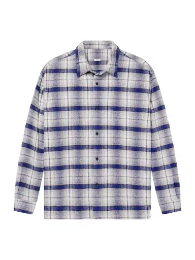 A.PRESSE Checked Cotton and Silk-Blend Twill Shirt - Men | Thumbnail 1 A.PRESSE Checked Cotton and Silk-Blend Twill Shirt - Men | Thumbnail 1