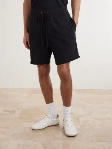 James Perse Straight-Leg Cotton-Jersey Drawstring Shorts - Men | Thumbnail 3