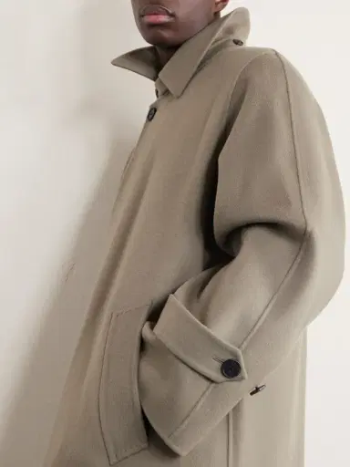 Auralee Melton Wool Coat - Men | Thumbnail 6
