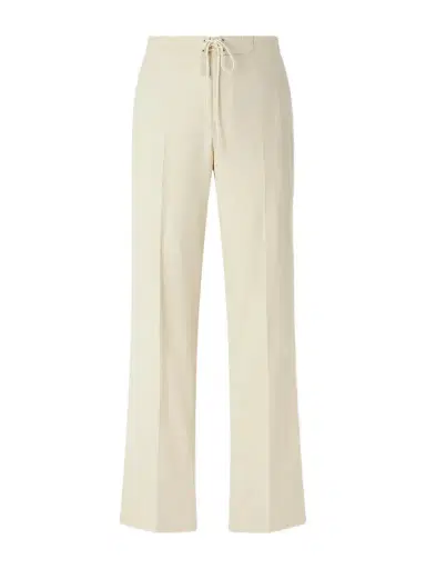 Auralee Straight-Leg Wool, Cotton and Linen-Blend Oxford Drawstring Trousers - Men | Thumbnail 1 Auralee Straight-Leg Wool, Cotton and Linen-Blend Oxford Drawstring Trousers - Men | Thumbnail 1