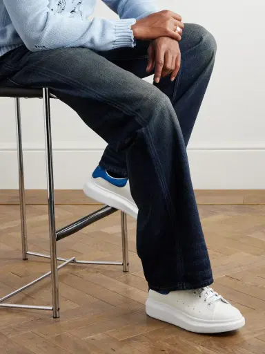 Alexander McQueen Exaggerated-Sole Leather Sneakers - Men | Thumbnail 2 Alexander McQueen Exaggerated-Sole Leather Sneakers - Men | Thumbnail 2