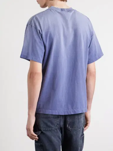 SAINT Mxxxxxx BAPE® Distressed Printed Cotton-Jersey T-Shirt - Men | Thumbnail 4