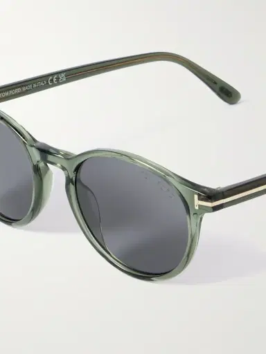 Tom Ford Prescott Round-Frame Acetate Sunglasses - Men | Thumbnail 3