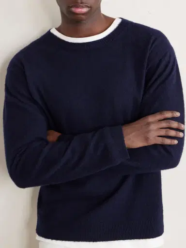 Auralee Brushed Cashmere and Cotton-Blend Sweater - Men | Thumbnail 5