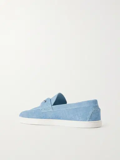 Christian Louboutin Chambeliboat Embellished Printed Suede Loafers EU 41 | Thumbnail 4 Christian Louboutin Chambeliboat Embellished Printed Suede Loafers EU 41 | Thumbnail 4