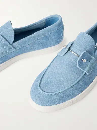 Christian Louboutin Chambeliboat Embellished Printed Suede Loafers EU 41 | Thumbnail 5 Christian Louboutin Chambeliboat Embellished Printed Suede Loafers EU 41 | Thumbnail 5