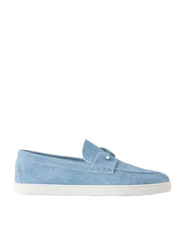 Chambeliboat Embellished Printed Suede Loafers EU 41