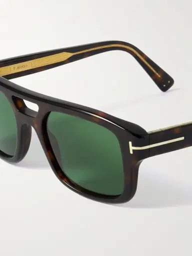 Tom Ford Navigator Aviator-Style Tortoiseshell Acetate Sunglasses - Men | Thumbnail 3 Tom Ford Navigator Aviator-Style Tortoiseshell Acetate Sunglasses - Men | Thumbnail 3
