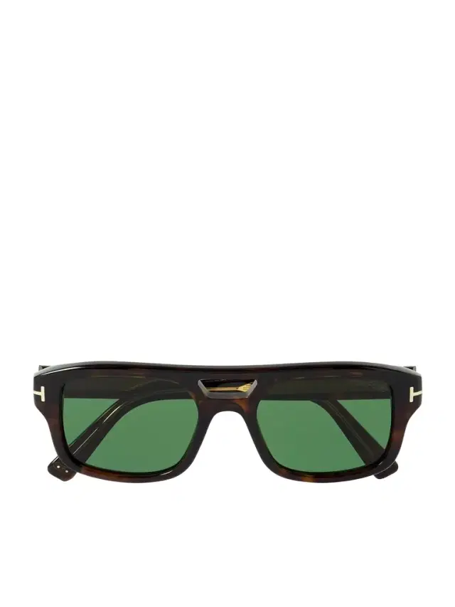 Tom Ford Navigator Aviator-Style Tortoiseshell Acetate Sunglasses - Men