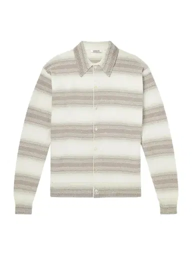 Auralee Dégradé Striped Knitted Cotton and Silk-Blend Cardigan - Men | Thumbnail 1