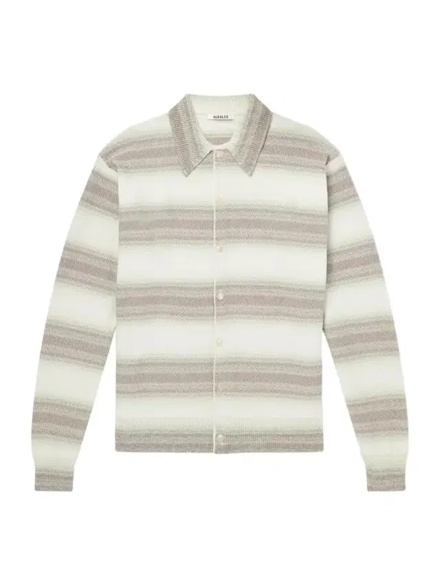 Dégradé Striped Knitted Cotton and Silk-Blend Cardigan - Men