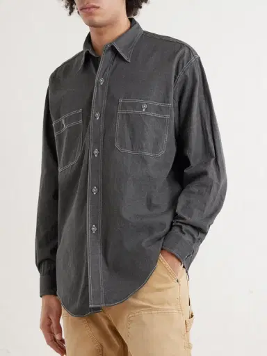 Kaptain Sunshine Work Suvin Cotton and Hemp-Blend Shirt - Men | Thumbnail 3