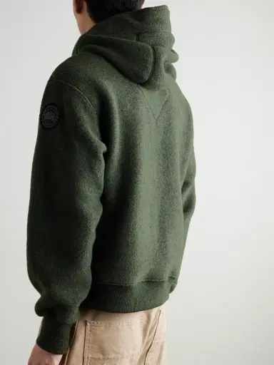 Canada Goose Chilliwack Wool-Blend Fleece Hooded Bomber Jacket - Men | Thumbnail 3