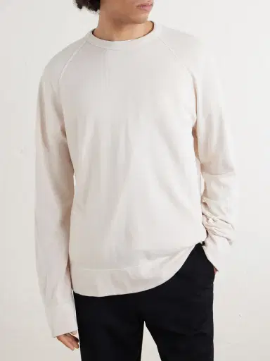 James Perse Supima Cotton-Jersey Sweatshirt - Men | Thumbnail 3