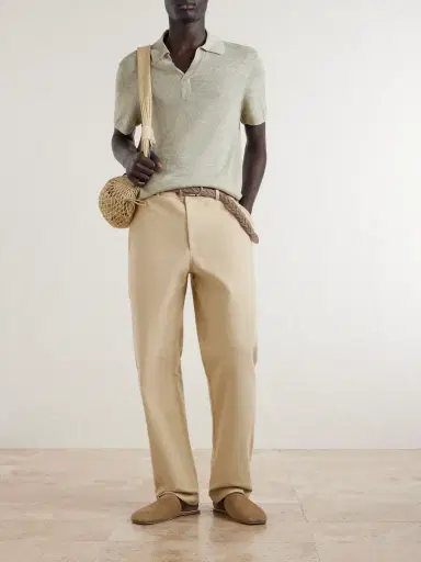 MR P. Linen and Cotton-Blend Polo Shirt - Men | Thumbnail 2 MR P. Linen and Cotton-Blend Polo Shirt - Men | Thumbnail 2