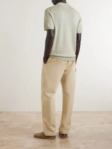 MR P. Linen and Cotton-Blend Polo Shirt - Men | Thumbnail 4 MR P. Linen and Cotton-Blend Polo Shirt - Men | Thumbnail 4