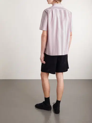 Dries Van Noten Camp-Collar Striped Cotton-Poplin Shirt IT 52 | Thumbnail 4 Dries Van Noten Camp-Collar Striped Cotton-Poplin Shirt IT 52 | Thumbnail 4