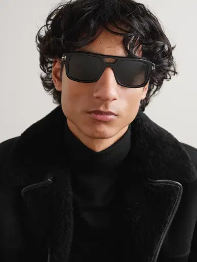 Tom Ford Navigator Aviator-Style Acetate Sunglasses - Men | Thumbnail 2 Tom Ford Navigator Aviator-Style Acetate Sunglasses - Men | Thumbnail 2