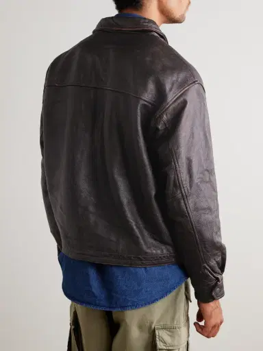 FrizmWORKS Distressed Leather Jacket - Men | Thumbnail 4 FrizmWORKS Distressed Leather Jacket - Men | Thumbnail 4