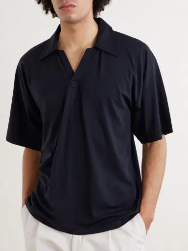 Kaptain Sunshine Skipper Oversized Merino Wool Polo Shirt - Men | Thumbnail 3 Kaptain Sunshine Skipper Oversized Merino Wool Polo Shirt - Men | Thumbnail 3