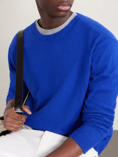 Auralee Brushed Cashmere and Cotton-Blend Sweater - Men | Thumbnail 5 Auralee Brushed Cashmere and Cotton-Blend Sweater - Men | Thumbnail 5