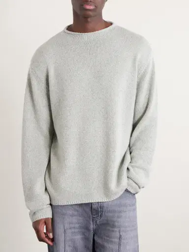 Auralee Cashmere and Silk-Blend Sweater - Men | Thumbnail 3 Auralee Cashmere and Silk-Blend Sweater - Men | Thumbnail 3