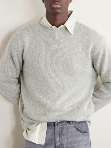 Auralee Cashmere and Silk-Blend Sweater - Men | Thumbnail 5 Auralee Cashmere and Silk-Blend Sweater - Men | Thumbnail 5