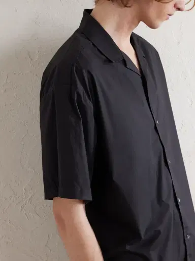 James Perse Convertible-Collar Cotton-Blend Poplin Shirt - Men | Thumbnail 4 James Perse Convertible-Collar Cotton-Blend Poplin Shirt - Men | Thumbnail 4