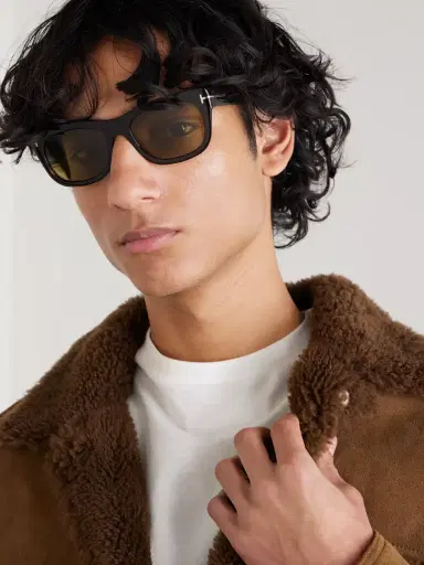 Tom Ford Marshall Rectangular-Frame Tortoiseshell Acetate Sunglasses - Men | Thumbnail 2 Tom Ford Marshall Rectangular-Frame Tortoiseshell Acetate Sunglasses - Men | Thumbnail 2