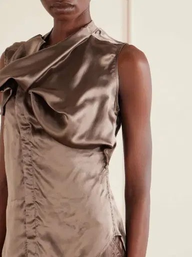 Rick Owens Draped Satin Top | Thumbnail 5 Rick Owens Draped Satin Top | Thumbnail 5