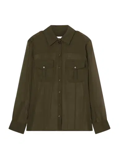 Veronica de Piante Daphne Silk-georgette Shirt | Thumbnail 1