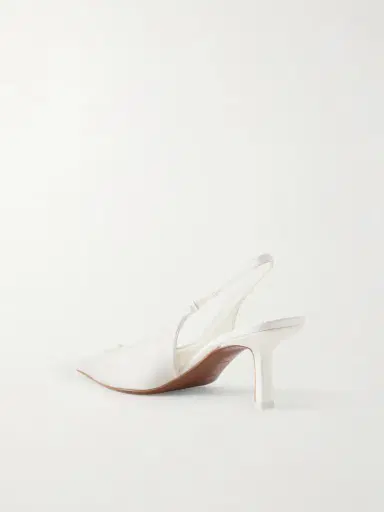 NEOUS Moriah Lace-trimmed Twill Slingback Pumps | Thumbnail 3 NEOUS Moriah Lace-trimmed Twill Slingback Pumps | Thumbnail 3