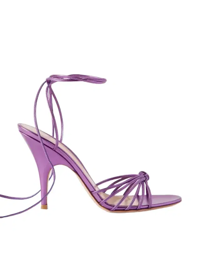 85 Metallic Leather Sandals