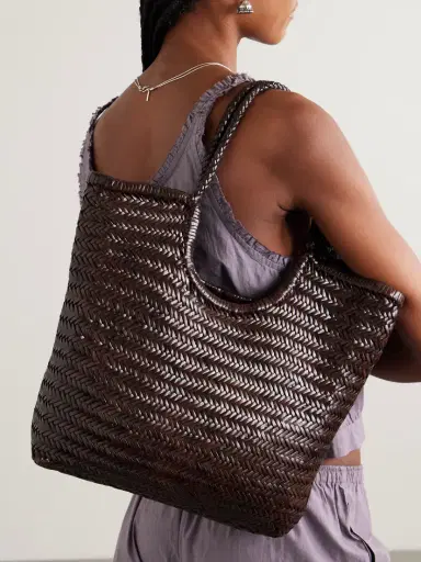 Dragon Diffusion Ns Diagonal Triple Jump Woven Leather Tote | Thumbnail 2 Dragon Diffusion Ns Diagonal Triple Jump Woven Leather Tote | Thumbnail 2