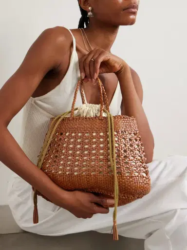 Dragon Diffusion Santa Cano Woven Leather Tote | Thumbnail 2